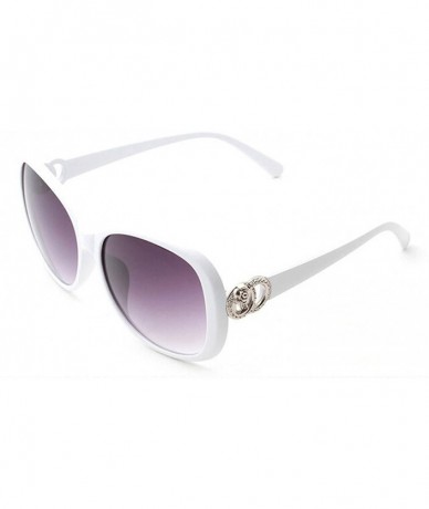 Aviator Polarized Sunglasses Glasses Protection Driving - White - CB18TQZ423M $16.60