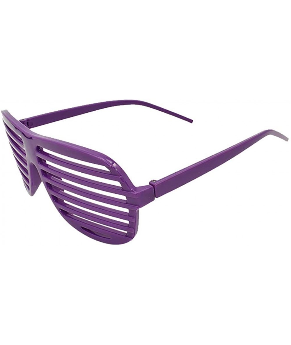 Rimless Plastic Wizard Glasses Round Glasses Frame No Lenses for Party Supplies - Purple - CE18ODZES7E $8.03