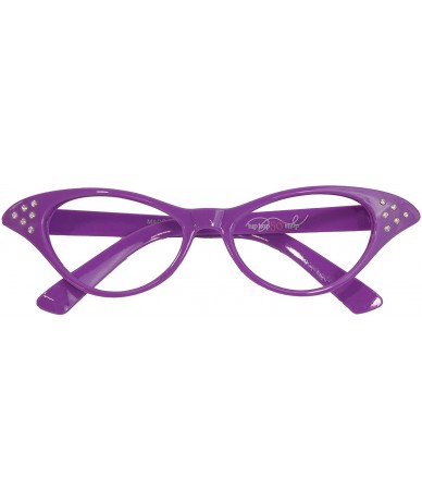 Cat Eye Womens Cat Eye Rhinestone Glasses - Purple - C0119K8CBOD $11.64