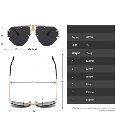 Goggle Vintage Sunglasses Oversized Windproof Glasses - Yellow - CC18LN34CEG $12.65