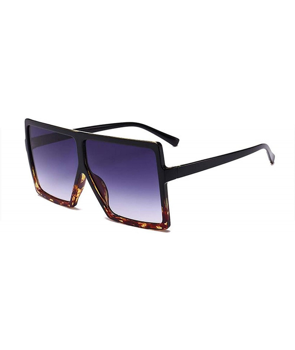Oval Oversized Shades Woman Sunglasses Black Fashion Square Glasses Big Frame Vintage Retro Unisex Oculos Feminino - C0199CSQ...