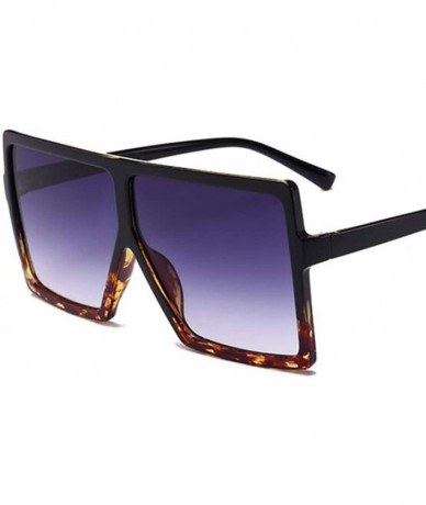 Oval Oversized Shades Woman Sunglasses Black Fashion Square Glasses Big Frame Vintage Retro Unisex Oculos Feminino - C0199CSQ...