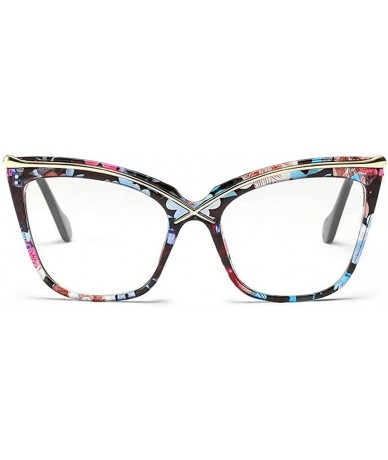 Oversized Myopia Photochromic Sunglasses Women Vintage Oversized Floral Frame Nearsighted Optical Glasses - C418AOWZEGI $18.42