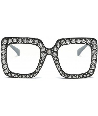 Aviator Women Men Fashion Artificial Diamond Frame Sunglasses Summer Hot Sale Sunglasses - E - CM18CQ5QLW0 $8.88