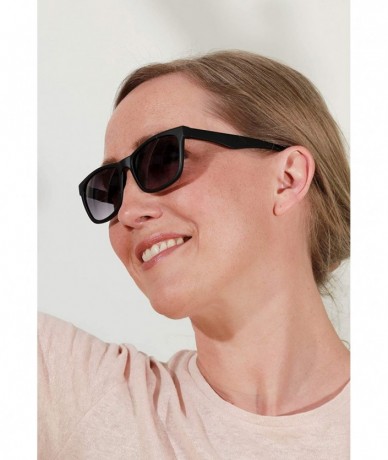 Wayfarer Unisex Bifocal Reading Sunglasses 0.0-3.0 - Black - CT18QMY435A $32.36