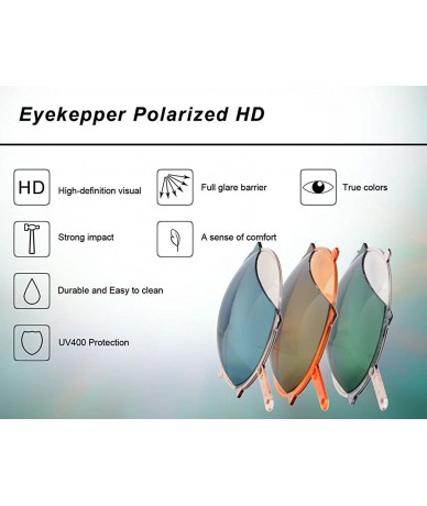 Rectangular Pilot Style Polycarbonate Lens Polarized Metal Frame Spring Hinges Sunglasses - Silver/Grey Lens - CL186L9TGEG $2...