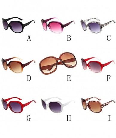Square Hot Sale! Women Vintage Sunglasses-Retro Round Glasses Fashion Ladies Summer Party Beach Eyewear - E - C418OIYROWK $7.72
