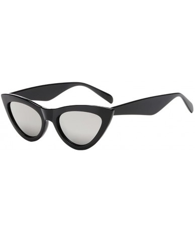 Cat Eye Sunglasses Neutral Cat Eye Sunglasses Retro Heart Frame UV400 Eyewear Fashion Ladies(B) - CC195WIXA0K $11.99