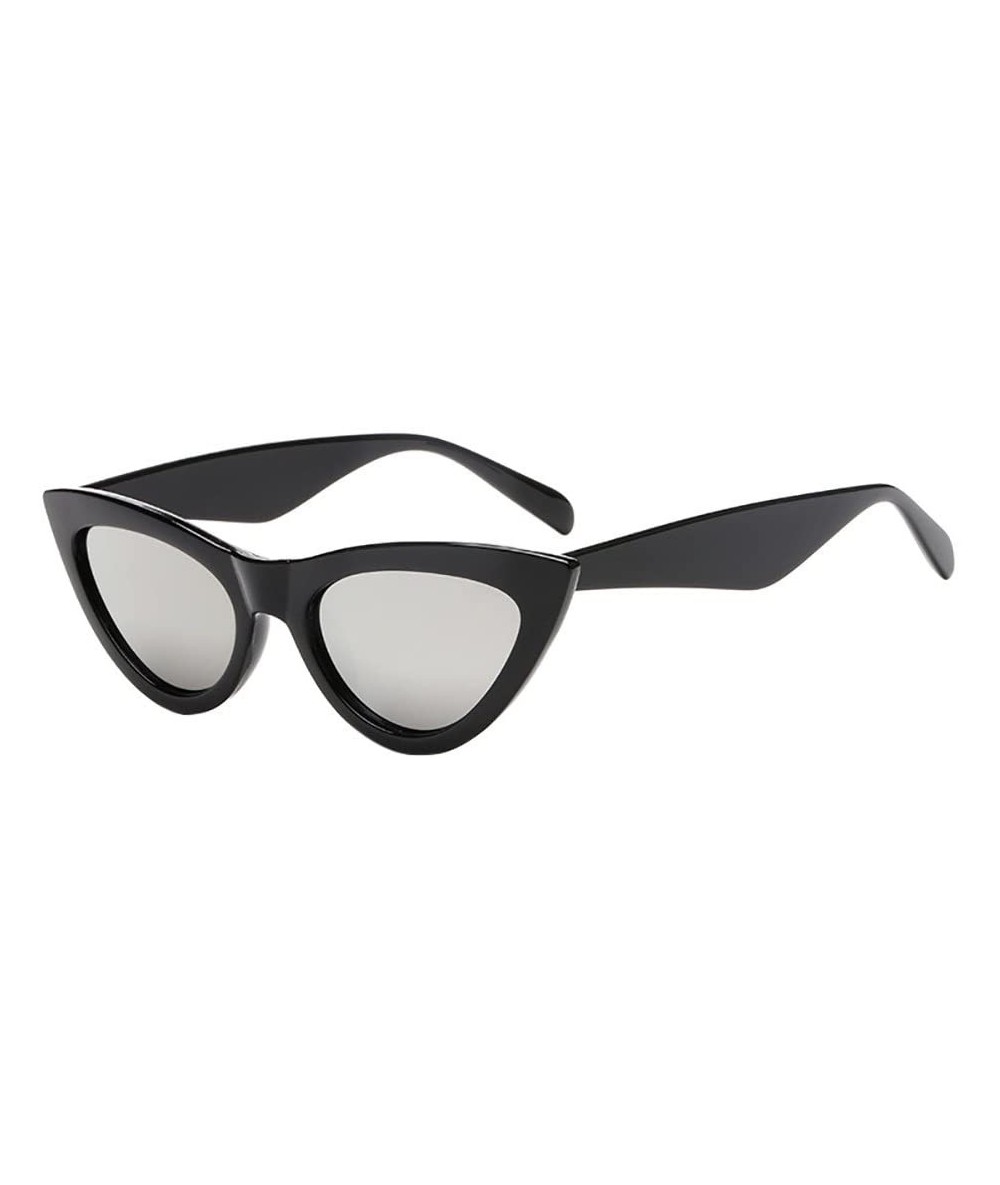 Cat Eye Sunglasses Neutral Cat Eye Sunglasses Retro Heart Frame UV400 Eyewear Fashion Ladies(B) - CC195WIXA0K $11.99