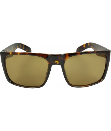 Square Vintage Retro Eyewear Pinewood Square Fashion Sunglasses - Brown Leopard - CZ11I0I4ERV $10.78