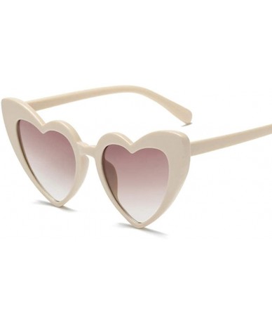 Cat Eye Vintage Sunglasses Fashion Shopping UV400 BeigeBrown - CP1906OQOQK $28.35