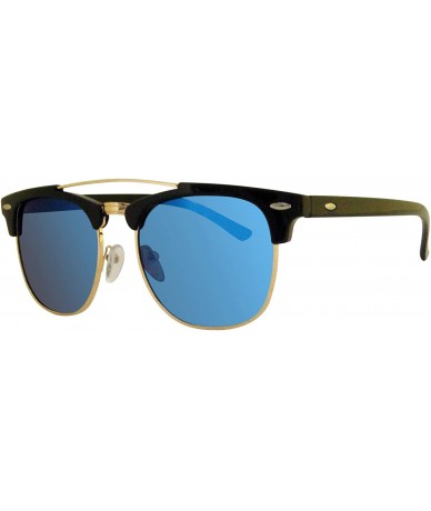 Rimless polarized club half rimless sunglasses for men and women - Blue - CG18YKKOR98 $32.17