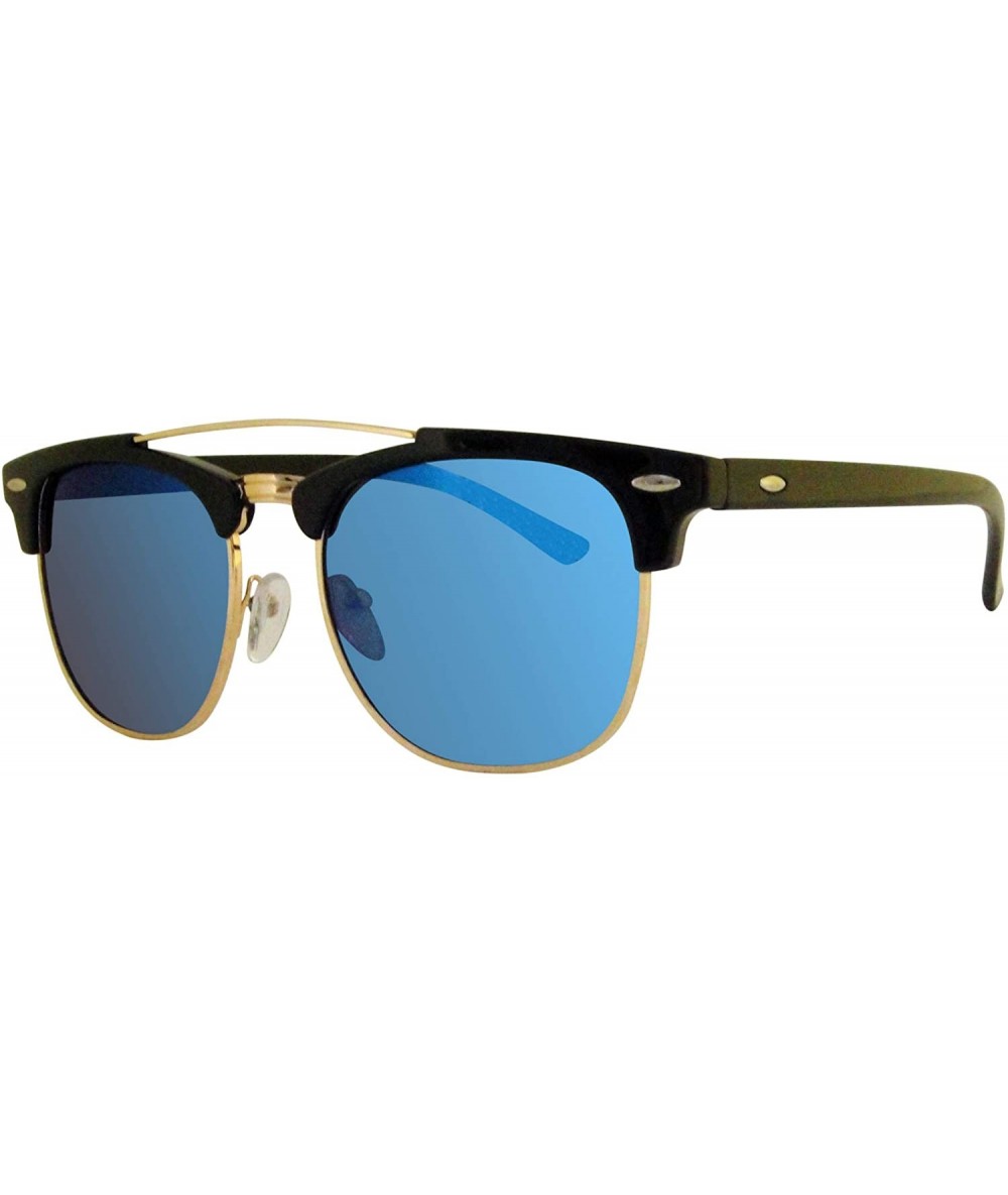 Rimless polarized club half rimless sunglasses for men and women - Blue - CG18YKKOR98 $16.08
