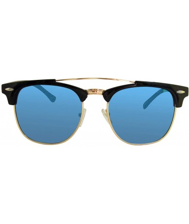 Rimless polarized club half rimless sunglasses for men and women - Blue - CG18YKKOR98 $16.08