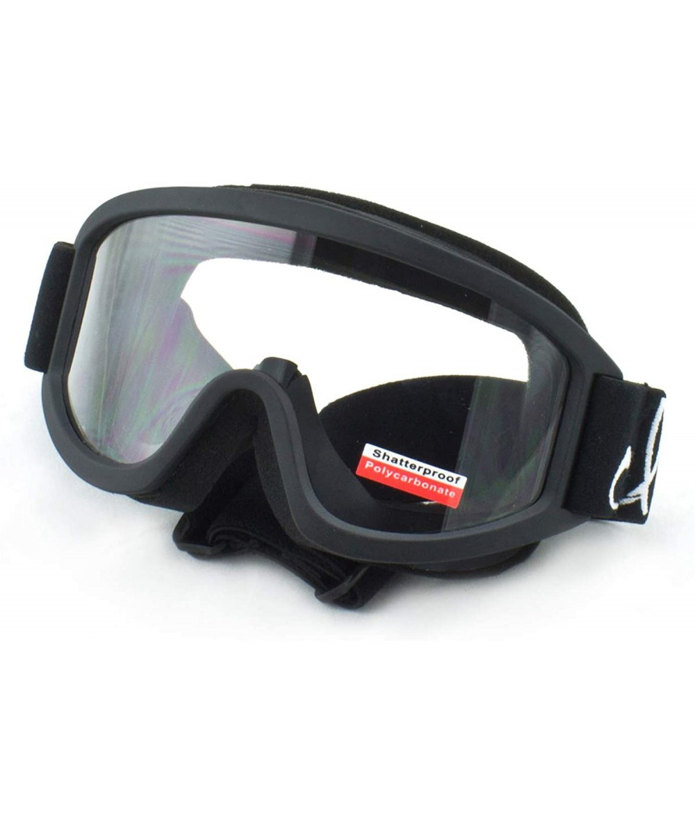 Goggle Adult Men Women Snowboarding Skiing Protective Goggles Choose From Different Colors! - Safety Matte Black - CT11T1BWCT...