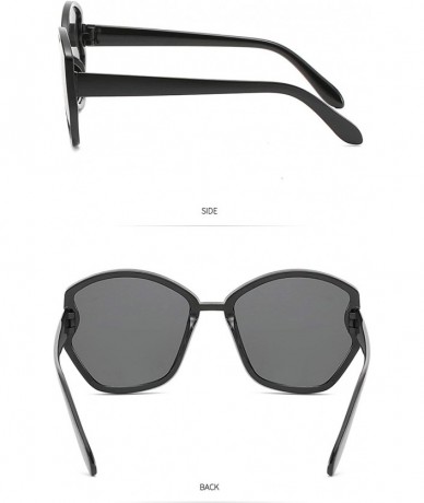 Sport Classic style Polygon Polarized Sunglasses for Women PC AC UV 400 Protection Sunglasses - Grey - CN18SASLSGZ $15.93