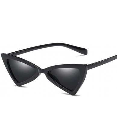 Oversized Classic style Triangle Sunglasses for Men or Women AC PC UV400 Sunglasses - Black - CJ18SARKDUX $28.33