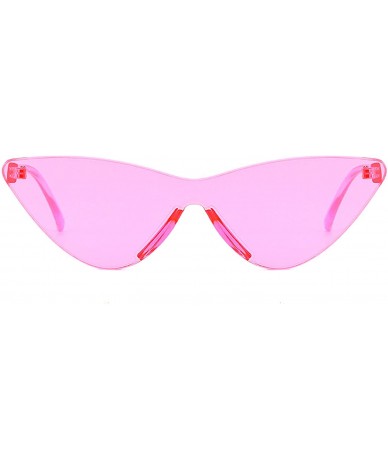 Oversized Polarized Sunglasses Protection Fashion Glasses - Pink - CS18TQW5W0K $35.79