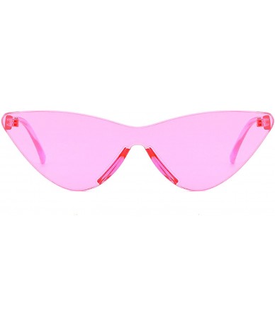 Oversized Polarized Sunglasses Protection Fashion Glasses - Pink - CS18TQW5W0K $19.69