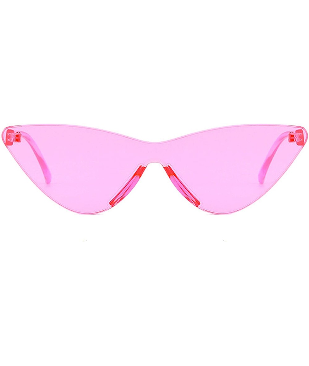 Oversized Polarized Sunglasses Protection Fashion Glasses - Pink - CS18TQW5W0K $39.37