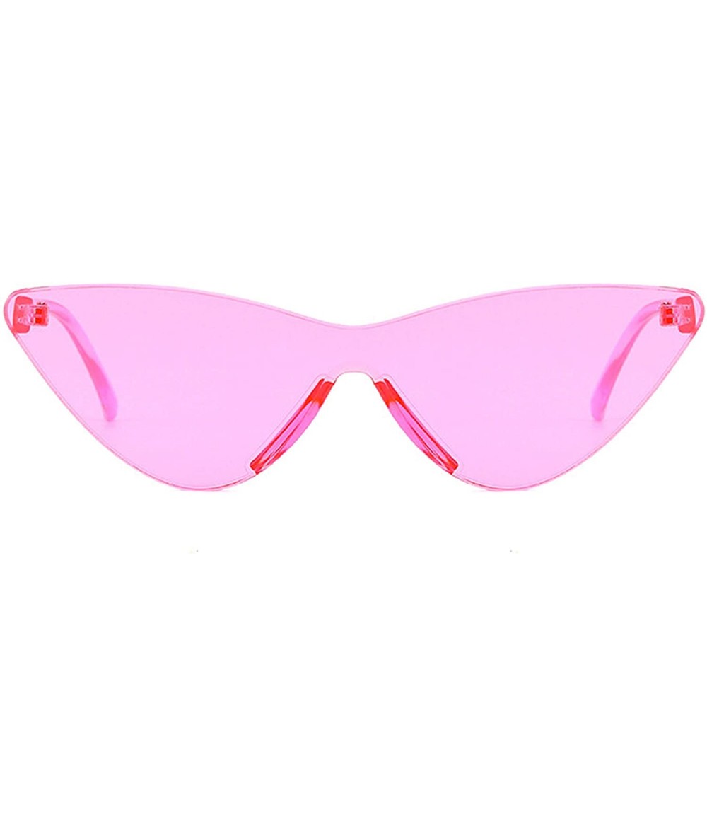 Oversized Polarized Sunglasses Protection Fashion Glasses - Pink - CS18TQW5W0K $19.69