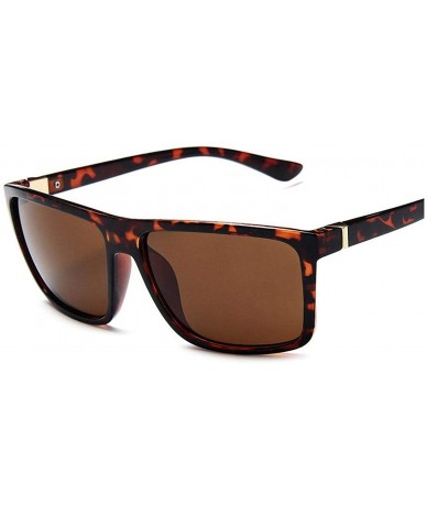 Square Unisex Reflective Vintage Sunglasses Men Fashion Rivets Sun Glasses Oculos De Sol - C9 - C6197Y77K6Z $61.56