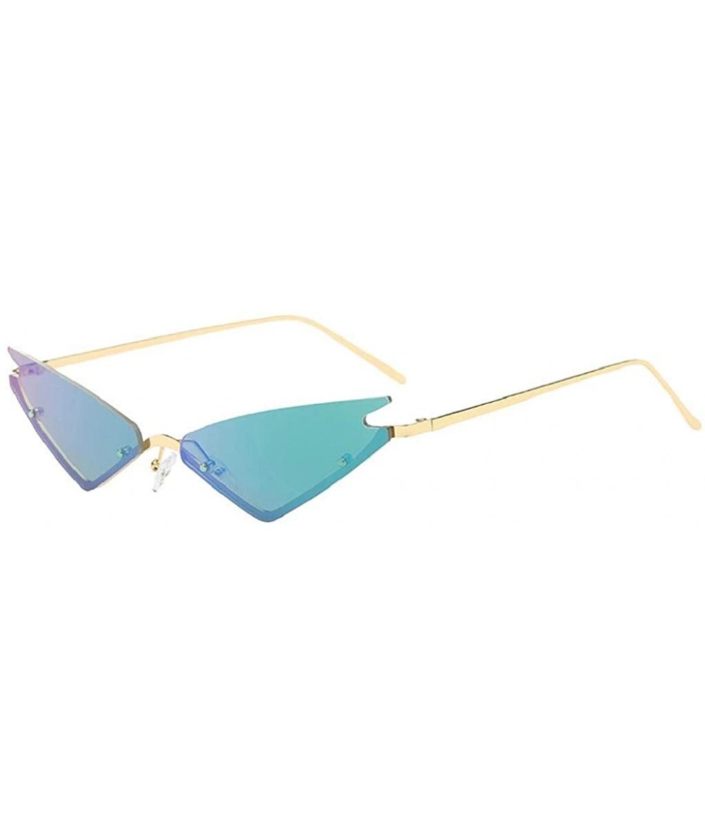 Square Fashion Polarized Sunglasses - REYO Vintage Retro Unisex Irregular Shape Sunglasses Eyewear For Men/Women - B - C418NW...
