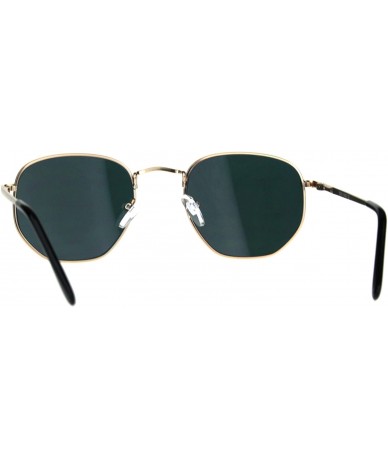 Rectangular Mens Color Mirror Rectangular 90s Metal Rim Classic Sunglasses - Pink - C81808IEYM6 $13.49