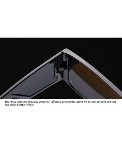 Oversized 2019 New cross-border explosion models retro big box trend street shooting unisex sunglasses - Black - CP18LA7E35S ...