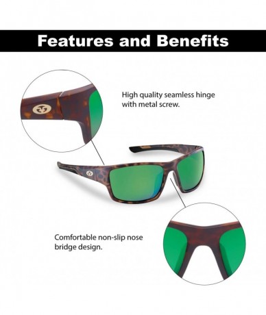 Sport Sand Bank Polarized Sunglasses with AcuTint UV Blocker for Fishing and Outdoor Sports - CW18YLEYDAR $33.58