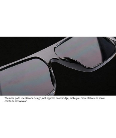 Oversized 2019 New cross-border explosion models retro big box trend street shooting unisex sunglasses - Black - CP18LA7E35S ...