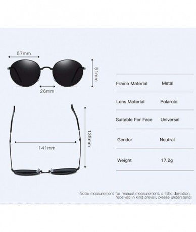 Aviator Sunglasses Polarizing sunglasses for men and women Elliptical Sunglasses driving glasses - C - C818Q6ZO6N2 $33.76
