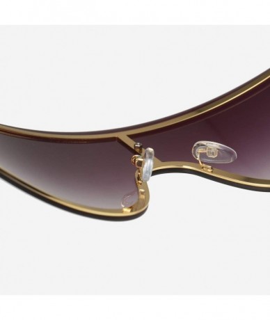 Oversized Super Oversized Sunglasses Unisex Flat Top Square Frame Shades Retro Style - C01 - C418UN33LX7 $27.15