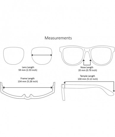 Sport Plastic Rectangular Vintage Square Frame Sunglasses for Men Women 570111 - CY18HA5LCL7 $10.48
