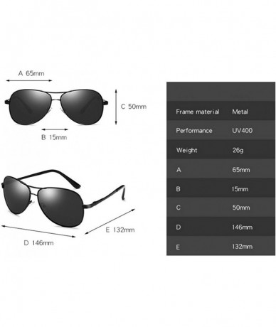 Oval 2020 Classic Pilot Polarized Sunglasses Men Women Fashion Metal Aviation Sun Glasses Driving Sunglass UV400 - C6 - C3197...