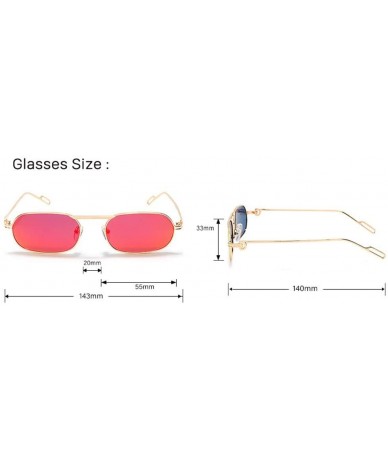 Sport Small Long Frame Polarized Sunglasses Personalized Shading Mirror - 1 - CZ190OKSQED $28.02