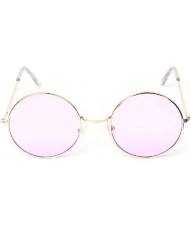Round Sun Glasses Round Sunglasses Vintage Women Men Glasses Retro Fashion Lens Shades Ocean-1 - C5199HZZ3HG $27.06