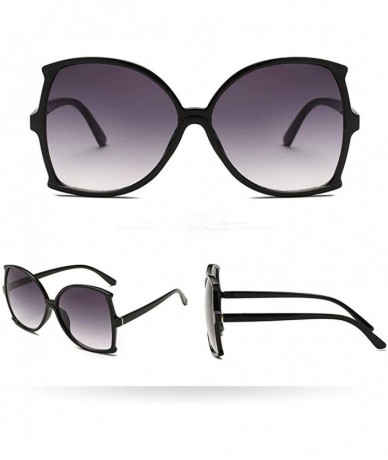 Oversized Women Man Vintage Big Frame Sunglasses Irregular Shape Colorful Sunglasses Eyewear Retro Unisex - G - CN18SL0L4NR $...