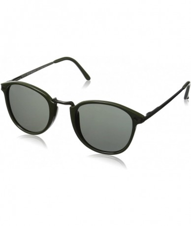 Oval Castro Round Sunglasses - Olive Green - CV11CKRGZ7Z $14.11