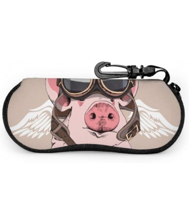 Aviator Leather Eyeglass Portable Neoprene Sunglasses - CG18AK0E7KT $22.78