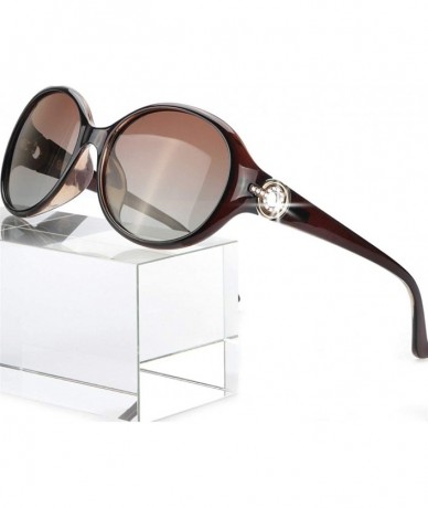 Sport Oversized Polarized Sunglasses for Women - 100% UV400 Protection Fashion Retro Anti-Glare HD Ladies Eyewear - C418UMN5S...