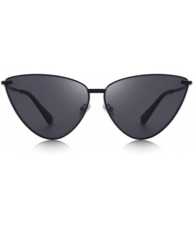 Cat Eye Women Retro Vintage Cat Eye Sunglasses for Women UV400 Protection S6083 - Black - CE18D63Z53I $13.57
