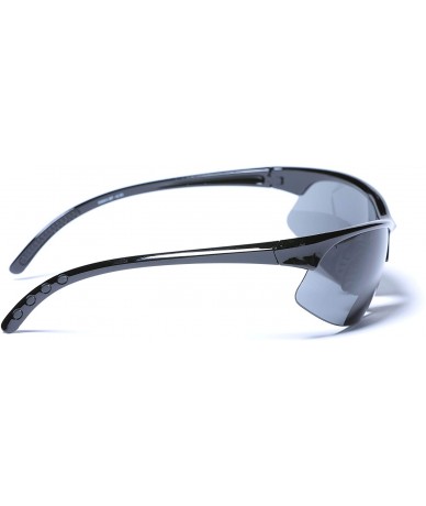 Semi-rimless The Allstars" 3 Pair of our Most Popular Bifocal Sport Wrap Unisex Sunglasses - Black - C618YKDY3UO $29.20