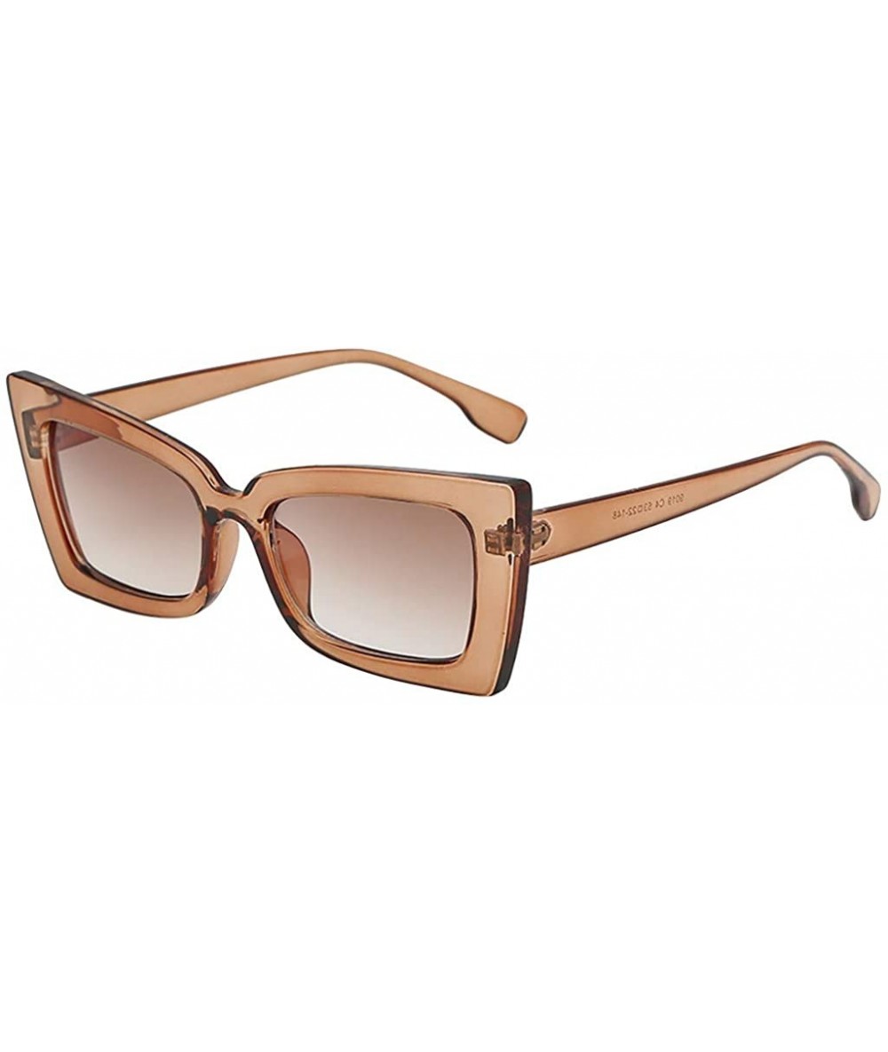 Goggle Sunglasses Vintage Goggles Multicolor Eyeglasses Glasses Eyewear - Borwn - CP18QRKGC4A $21.22