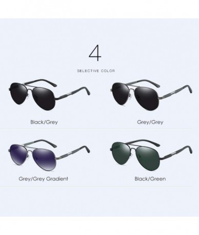 Aviator Men's Metal Polarizing Sunglasses Classic Big Frame Toad Mirror Sunglasses Driving Mirror - A - CE18QCK2ZIM $33.84