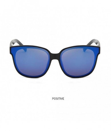 Sport Women UV Protection Sunglasses Big Frame Plastic Frame Vintage Inspired Sunglasses (Blue tablets) - Blue Tablets - CG19...