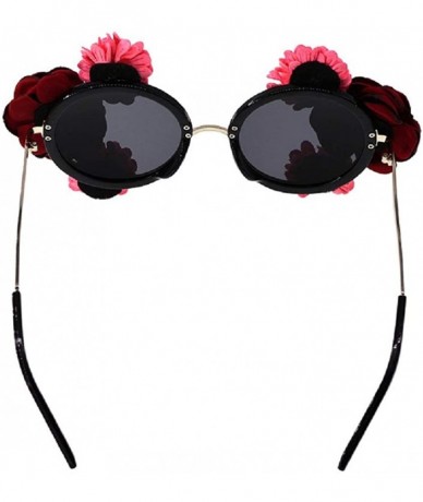 Round Round Floral Sunglasses for Women Shades - Floral - C418RDCS32A $11.16