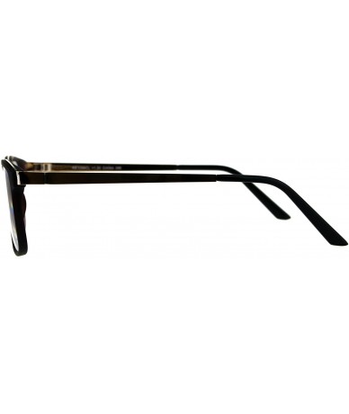 Rectangular Reading Glasses Unisex Magnified Eyeglasses Rectangular Fashion Frame - Tortoise Gold - CX18E7YAI4H $10.18