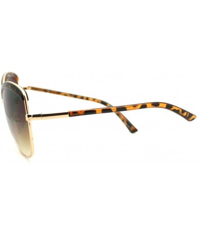 Butterfly Designer Fashion Women's Sunglasses Oversize Butterfly Frame - Tortoise - CO11PZ000LB $8.75