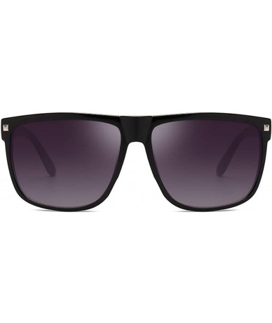 Semi-rimless Vintage Retro Small Square Sunglasses Fashion Brown Frame Rectangular Sun Glasses Women UV400 Shades - Brown - C...